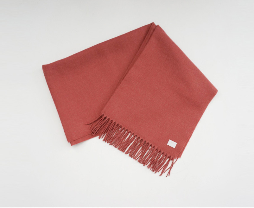 Plain Surgical Wool muffler Woman Autumn Cozy Look