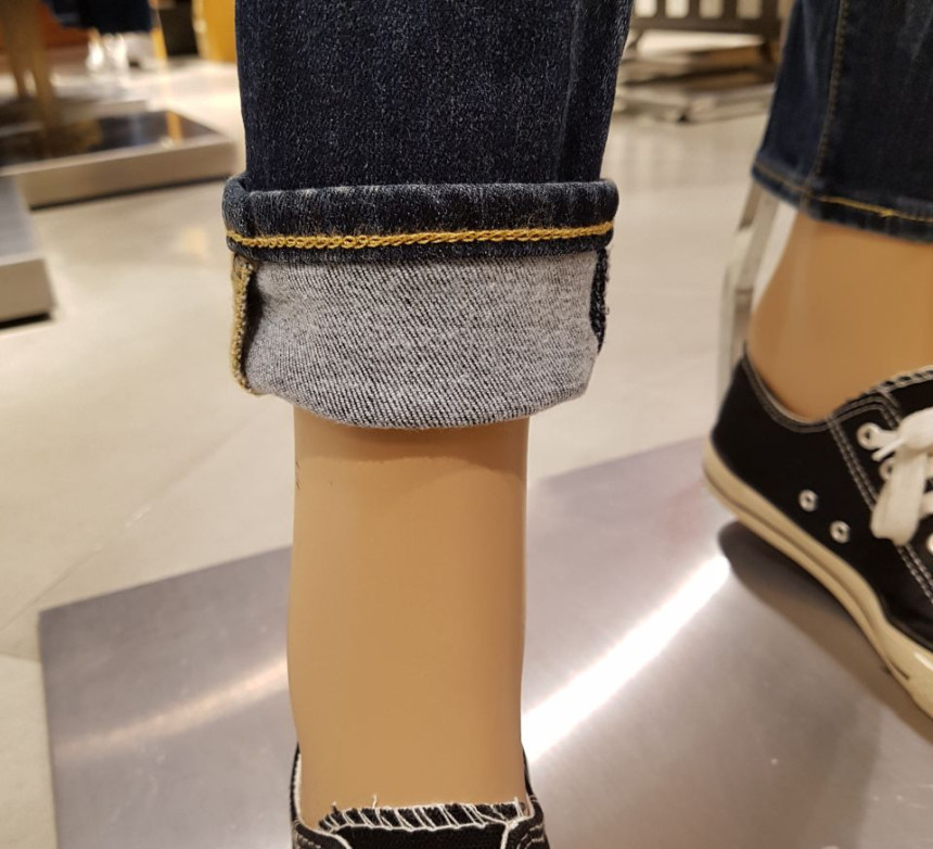 Korea Jeans Pants Levi's 711 Skinny Pit Worms L