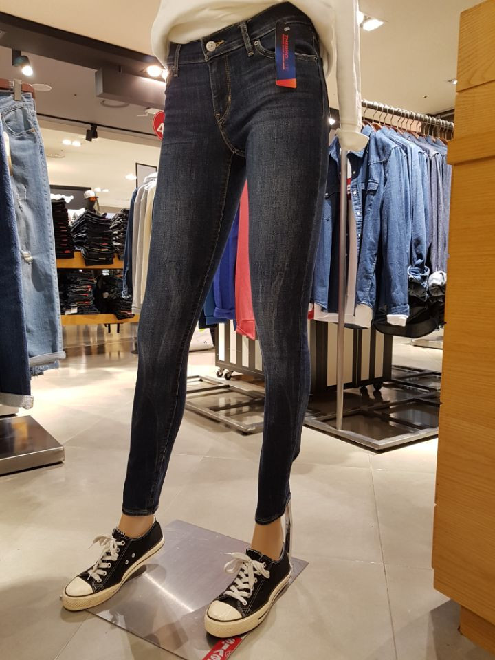 Korea Jeans Pants Levi's 711 Skinny Pit Worms L