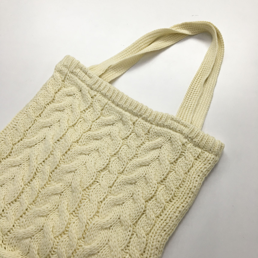 moss twisted knit eco bag woman autumn bag winter 