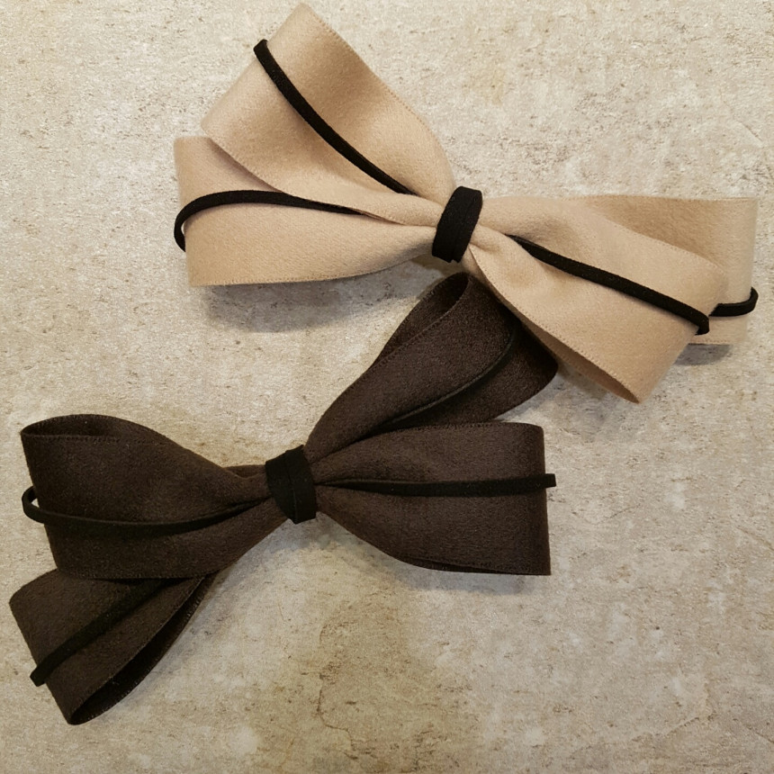 Hair Accessories Basic single wool and suede thin 