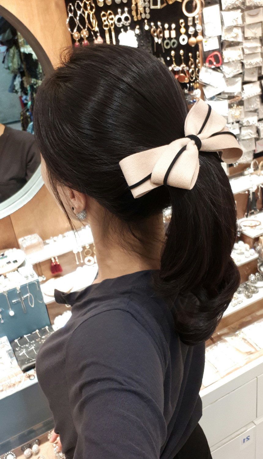 Hair Accessories Basic single wool and suede thin 