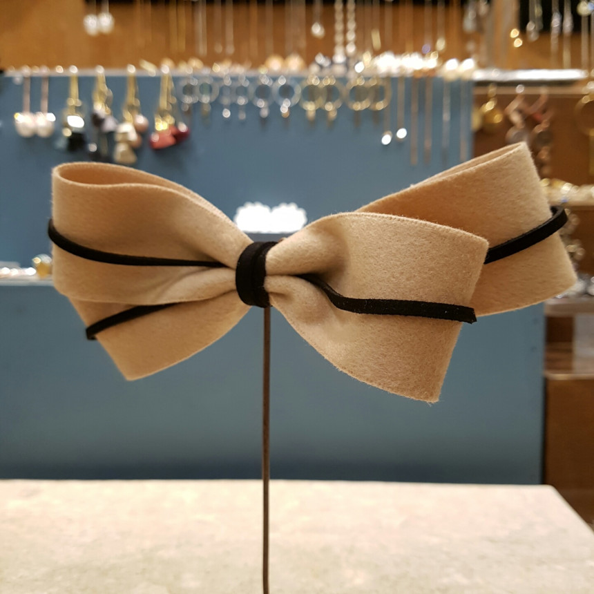 Hair Accessories Basic single wool and suede thin 