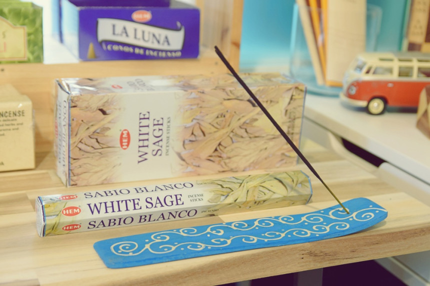 Hemwhite Sage Incense Stick Indians healing and cl