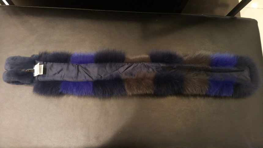 Aizubaba fox hair shawl BHCE3FSA4