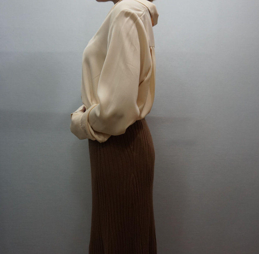 Girly Knit Skirt Bending Women Long Big Size Fall