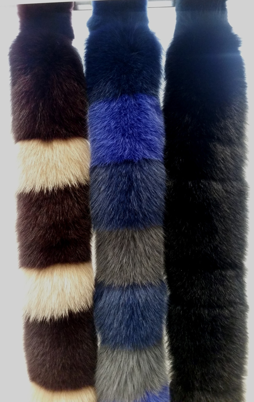 Aizubaba fox hair shawl BHCE3FSA4