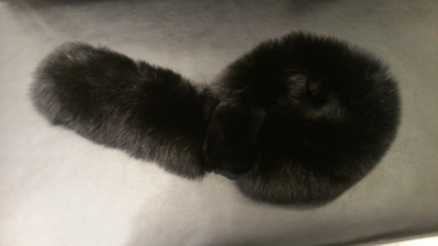 Aizubaba fox hair shawl BHCE3FSA4