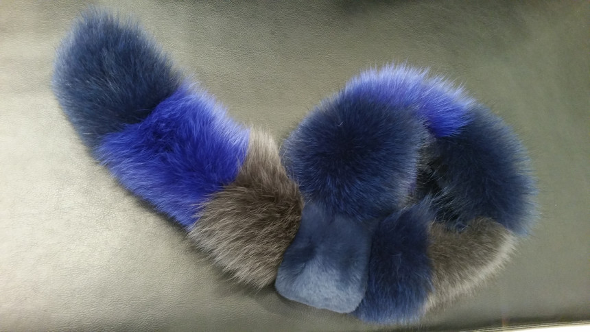 Aizubaba fox hair shawl BHCE3FSA4