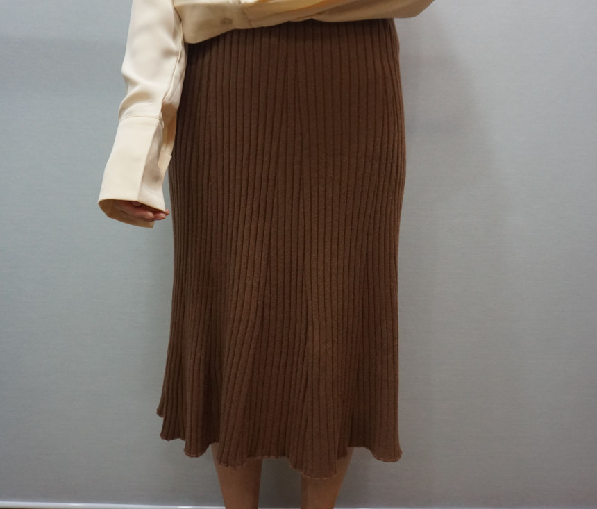 Girly Knit Skirt Bending Women Long Big Size Fall