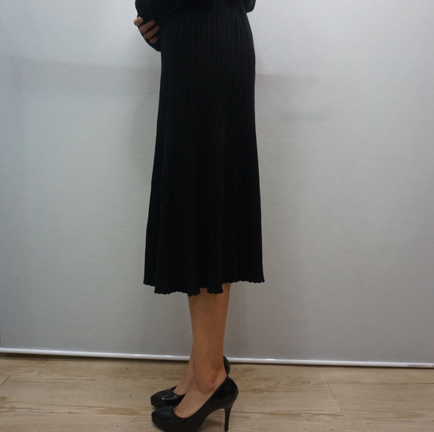 Girly Knit Skirt Bending Women Long Big Size Fall