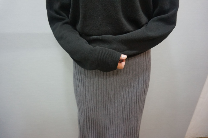 Girly Knit Skirt Bending Women Long Big Size Fall