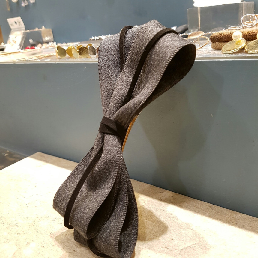 Hair Accessories Basic single wool and suede thin 