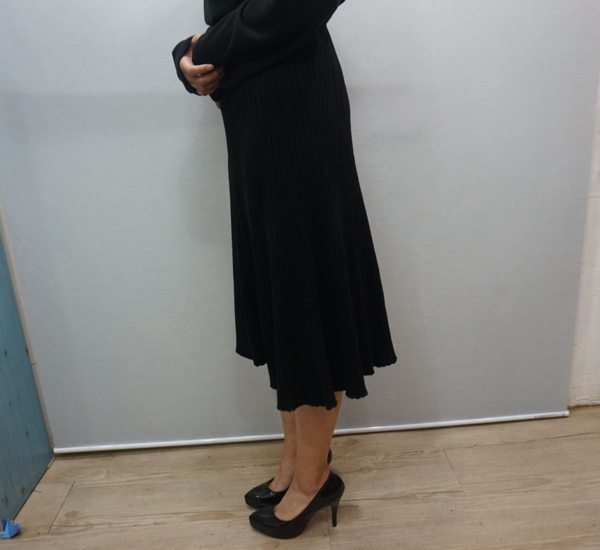 Girly Knit Skirt Bending Women Long Big Size Fall