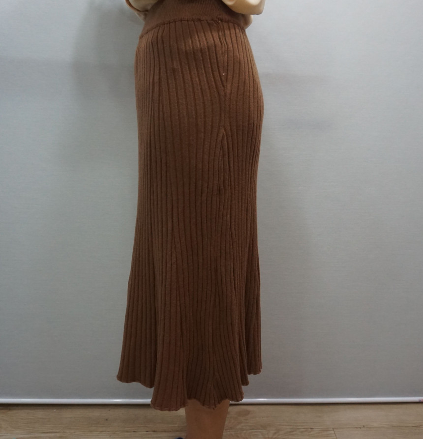 Girly Knit Skirt Bending Women Long Big Size Fall