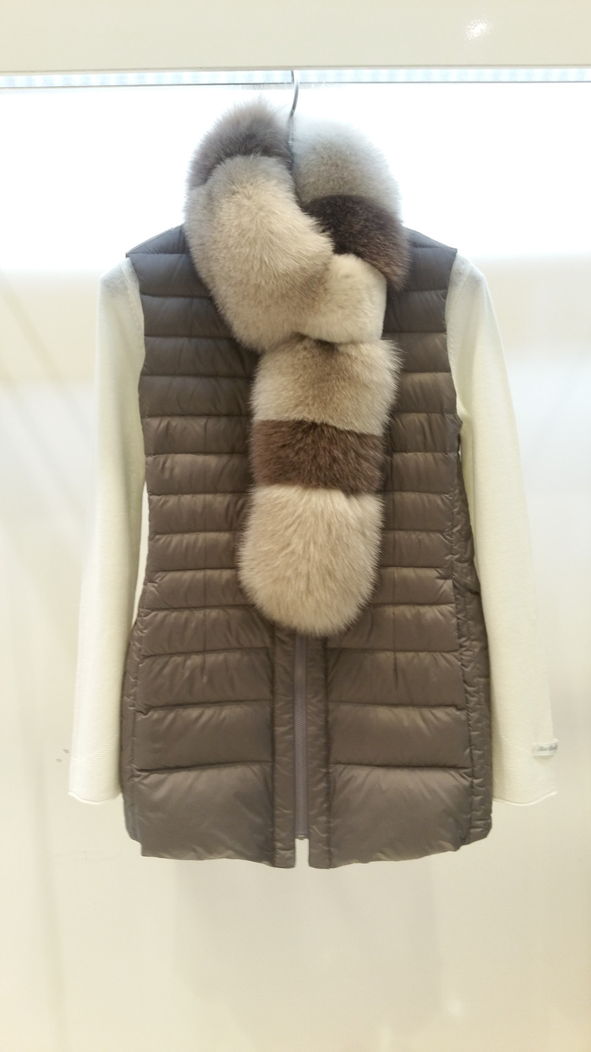 Aizubaba fox hair shawl BHCE3FSA4