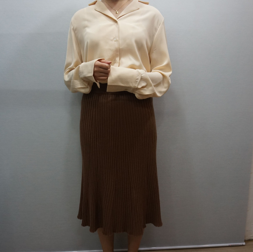 Girly Knit Skirt Bending Women Long Big Size Fall