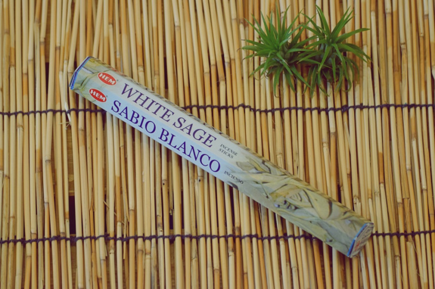 Hemwhite Sage Incense Stick Indians healing and cl