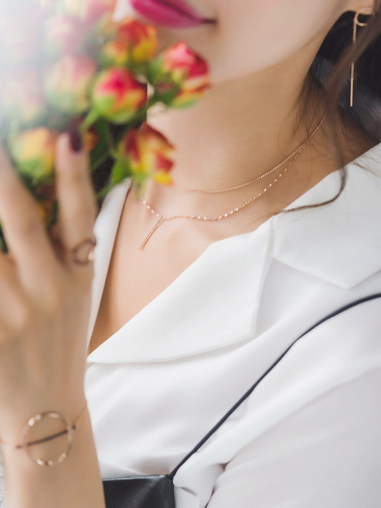 Love ring perfect today Choker twin necklace 14k s