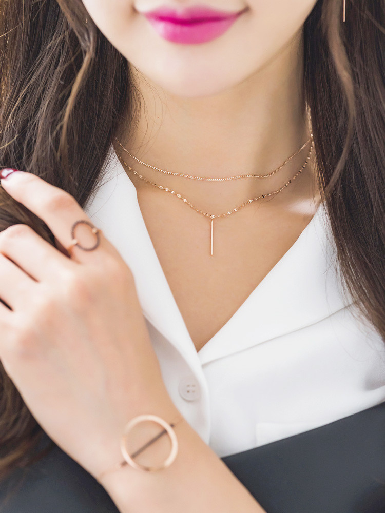 Love ring perfect today Choker twin necklace 14k s