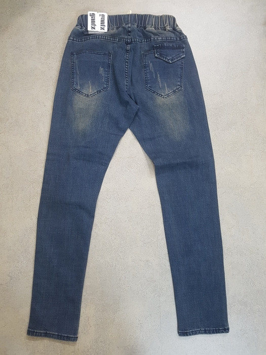 Korea Jeans Pants Men's 10 front zipper cargo j