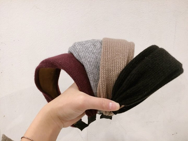 Hair Accessories Basic plain knit headband 4 color