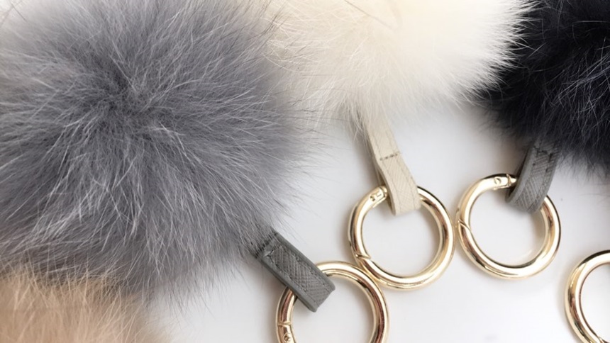 Fox Foam Foam Keyring 9 Color Bag Charm Accessorie