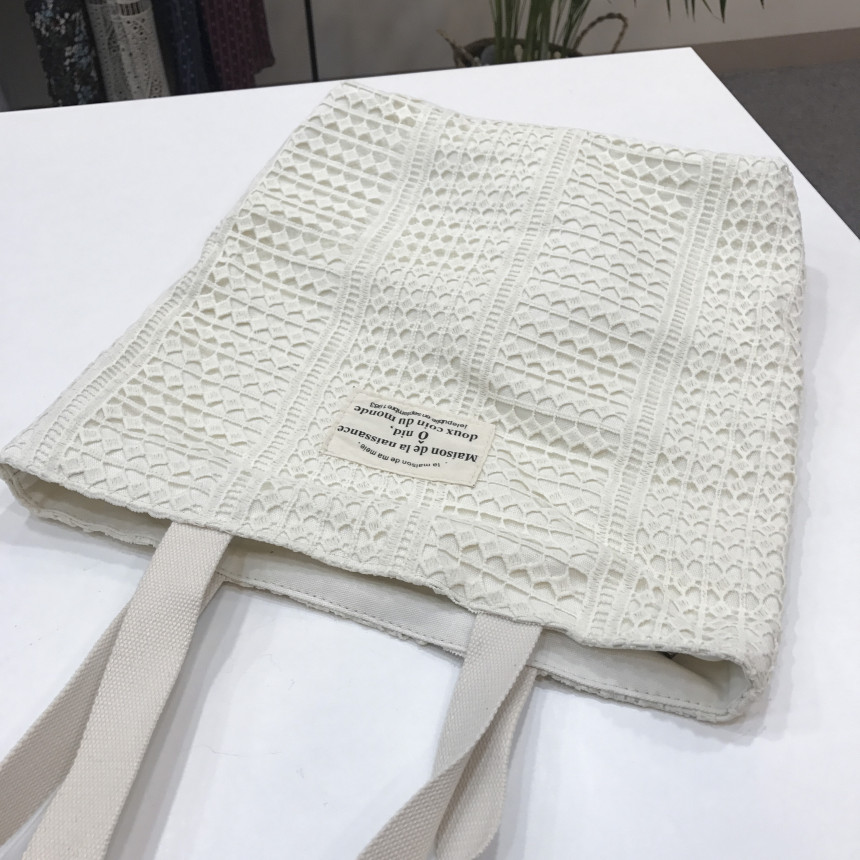 Double Lace Eco Bag 2color Daily Bag Casual Bag Pu