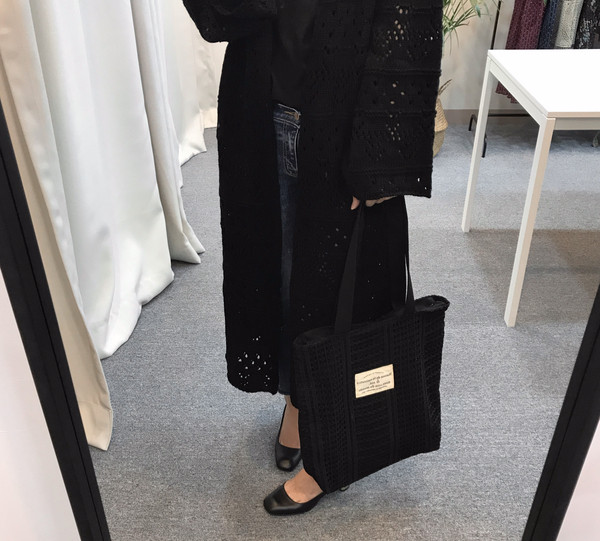 Double Lace Eco Bag 2color Daily Bag Casual Bag Pu