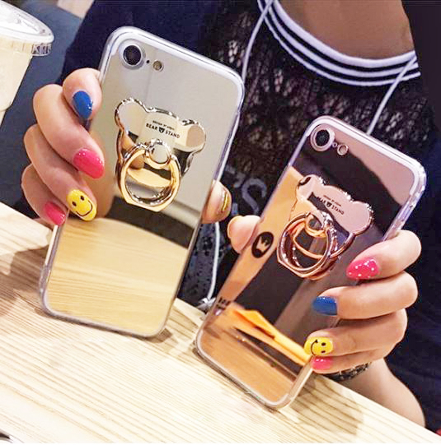 <b><p>Galaxy Note Bear Smt Ring Mirror Case s8</p></b><b><p>ギャラクシーノート8クマスマートリングミラーケースs8、iPhone 8特異s7ユニーク携帯電話</p></b><br /><br /><p align='center'>