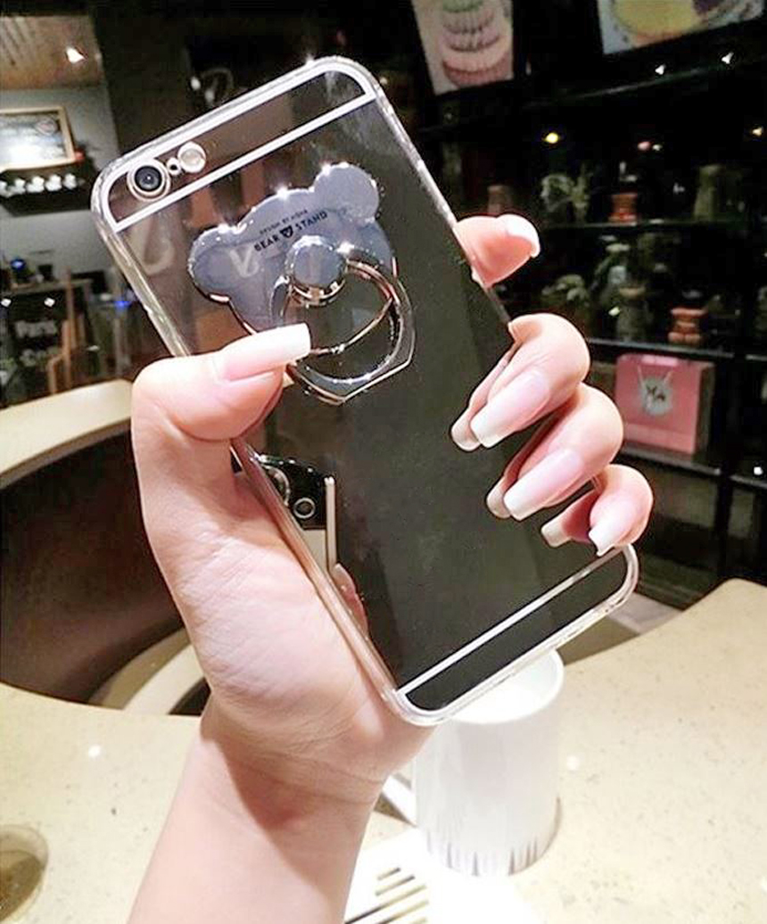 <b><p>Galaxy Note Bear Smt Ring Mirror Case s8</p></b><b><p>ギャラクシーノート8クマスマートリングミラーケースs8、iPhone 8特異s7ユニーク携帯電話</p></b><br /><br /><p align='center'>