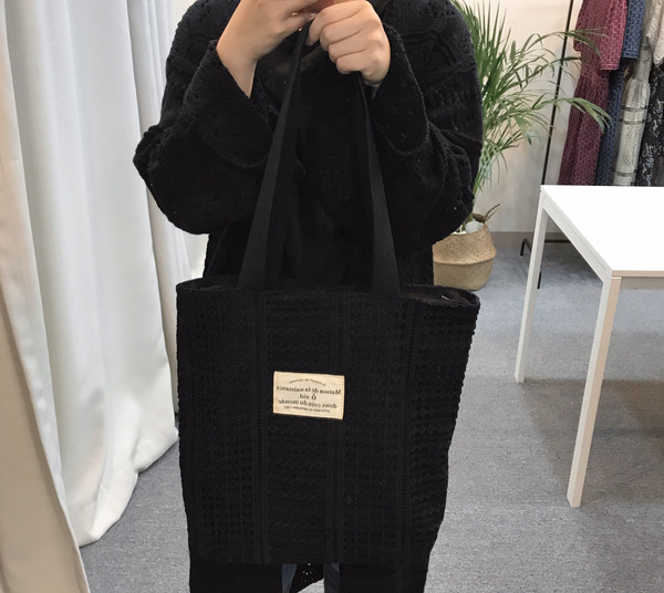 Double Lace Eco Bag 2color Daily Bag Casual Bag Pu