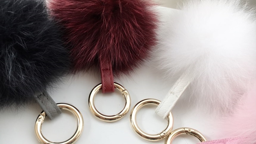 Fox Foam Foam Keyring 9 Color Bag Charm Accessorie