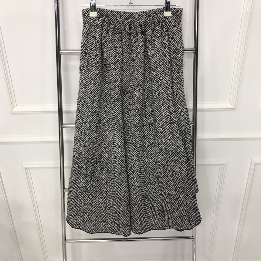 Uncut skirt Women Long Autumn Flare Mermaid Hairst