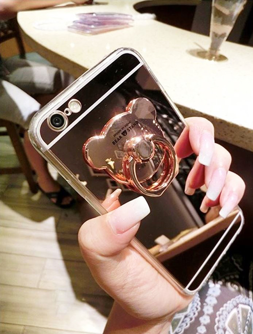 <b><p>Galaxy Note Bear Smt Ring Mirror Case s8</p></b><b><p>ギャラクシーノート8クマスマートリングミラーケースs8、iPhone 8特異s7ユニーク携帯電話</p></b><br /><br /><p align='center'>