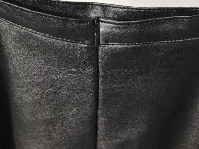 Leather flare Long skirt Autumn girl Frill Leja Hi