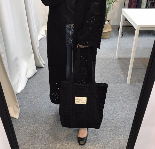 Double Lace Eco Bag 2color Daily Bag Casual Bag Pu