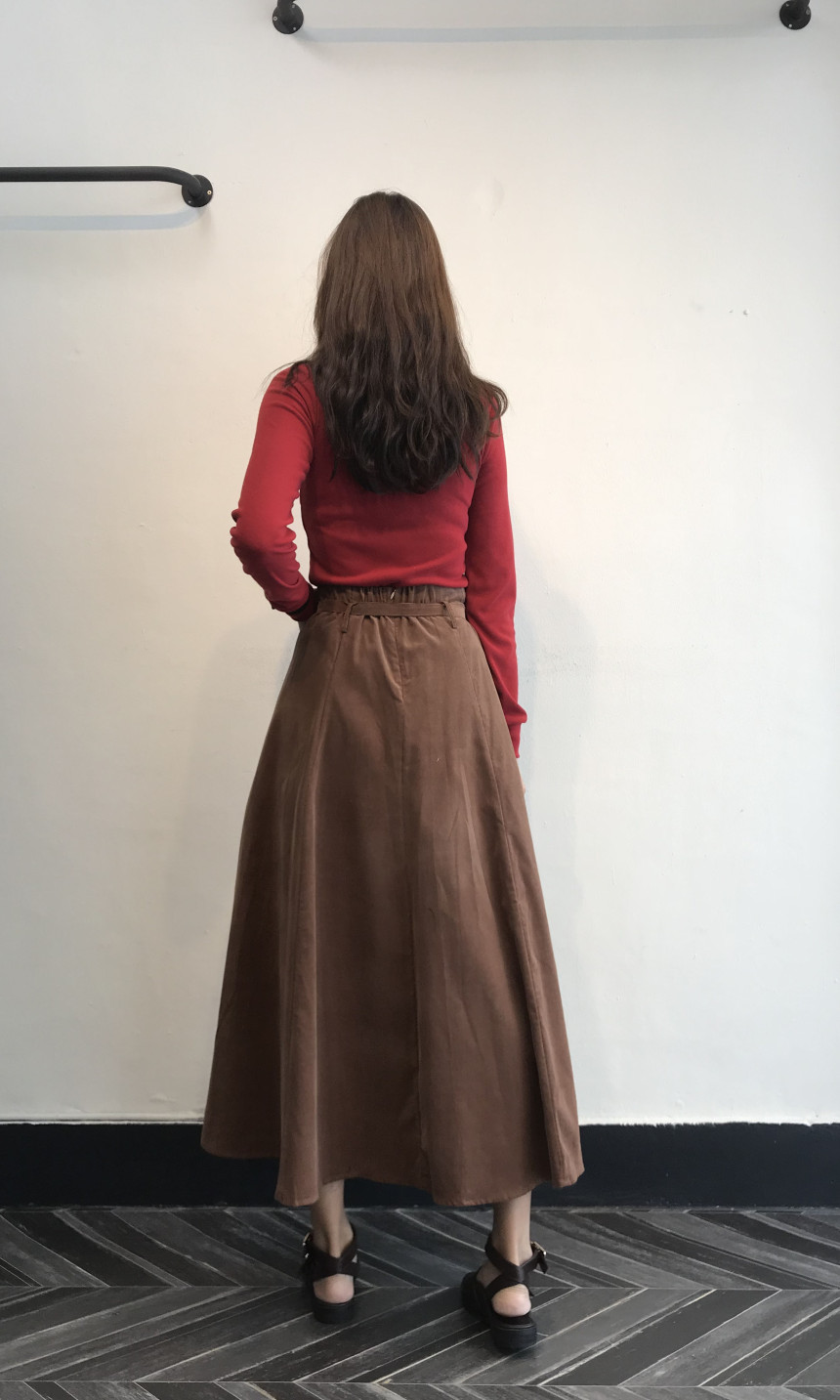 Long skirt 2color skirt autumn