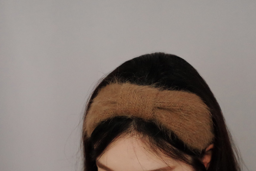 Hair Accessories Angora Knit Bee Song Song Hair Tu