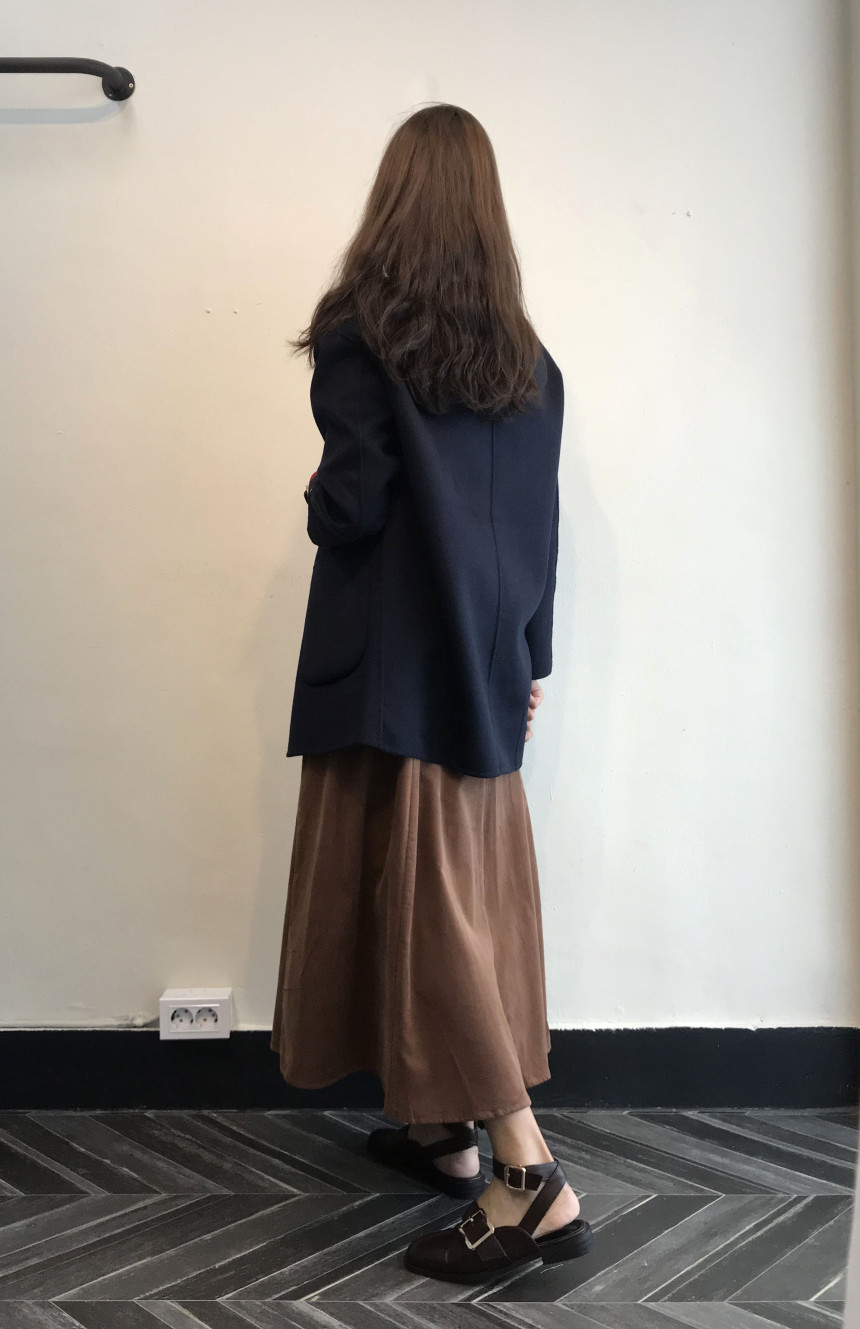 Long skirt 2color skirt autumn