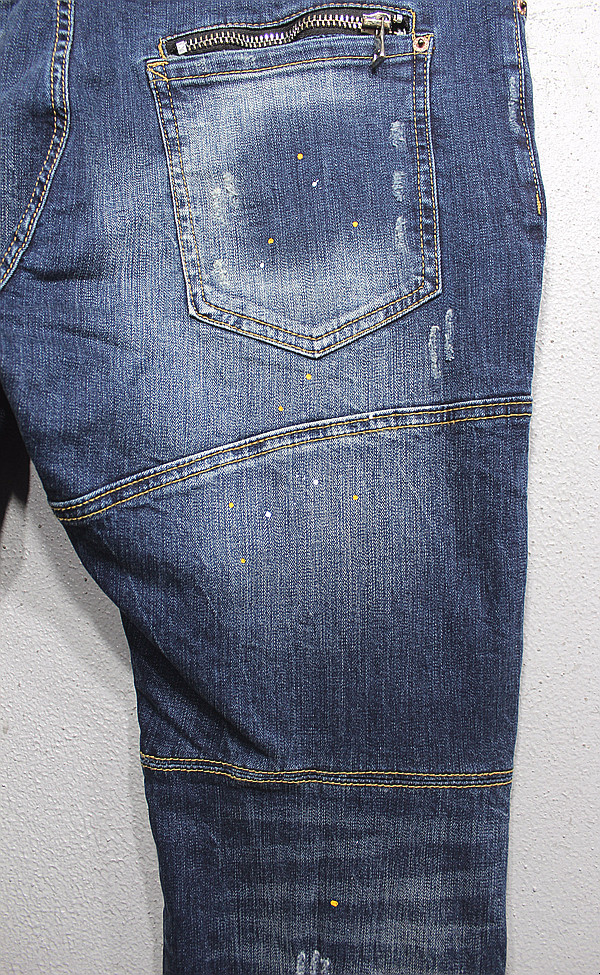 Korea Jeans Pants Men's Big Size Ranger Damage 