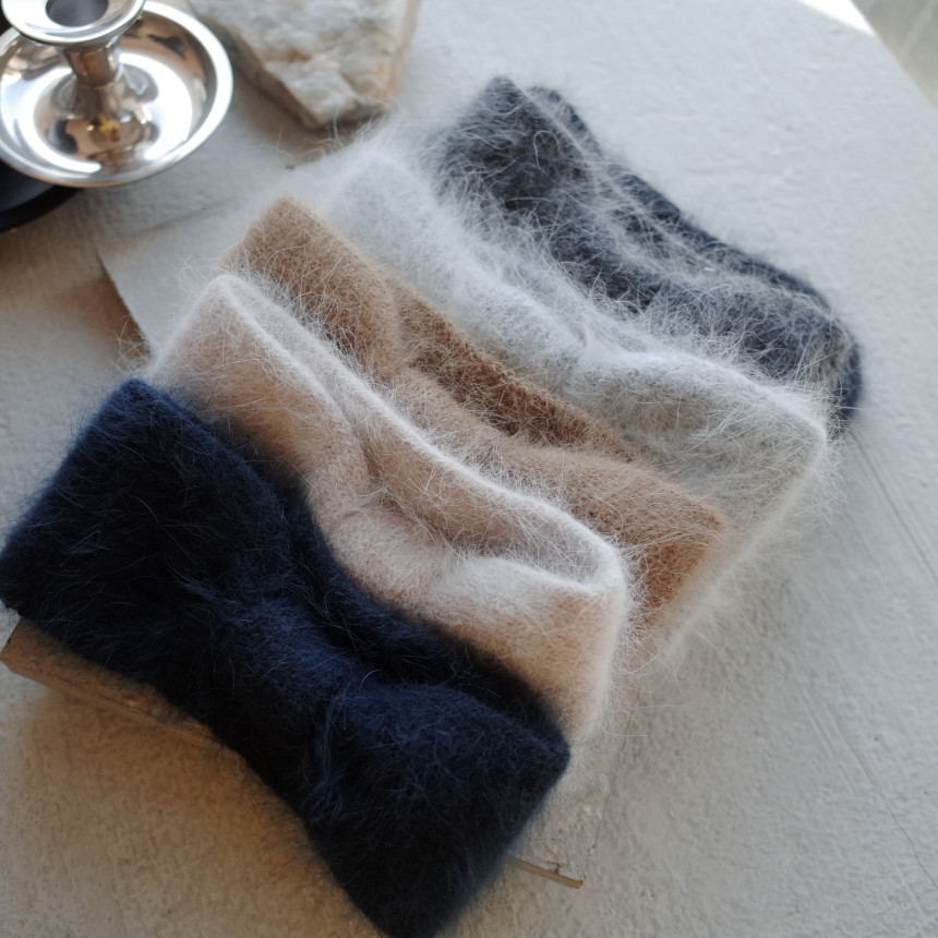 Hair Accessories Angora Knit Bee Song Song Hair Tu