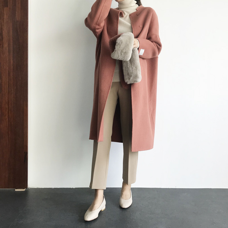 Real Rex Two-tone muffler C170105016-32 Women's