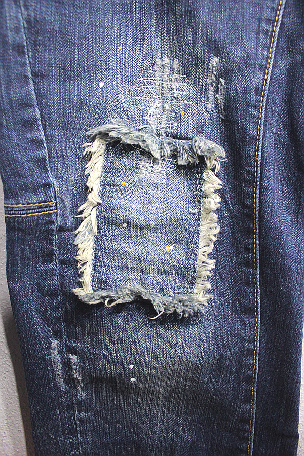 Korea Jeans Pants Men's Big Size Ranger Damage 