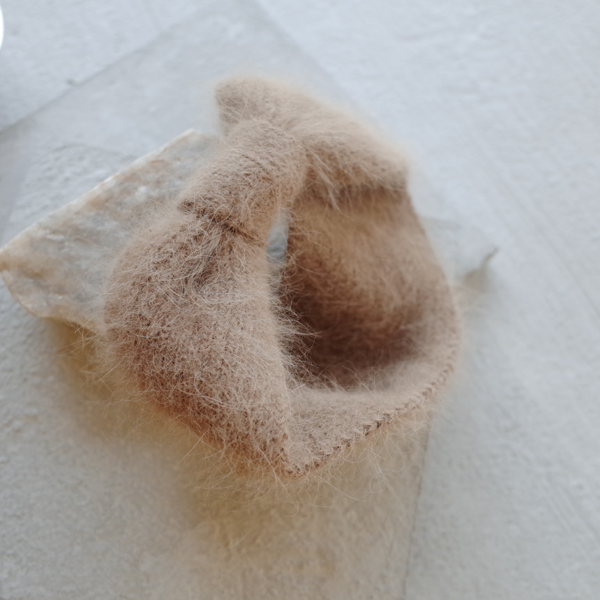 Hair Accessories Angora Knit Bee Song Song Hair Tu