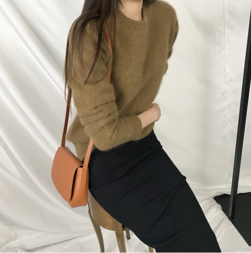 Goliath slim long skirt sofbending autumn H line k