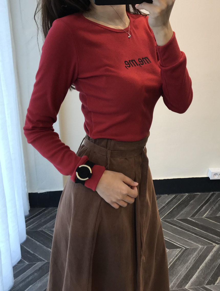 Long skirt 2color skirt autumn