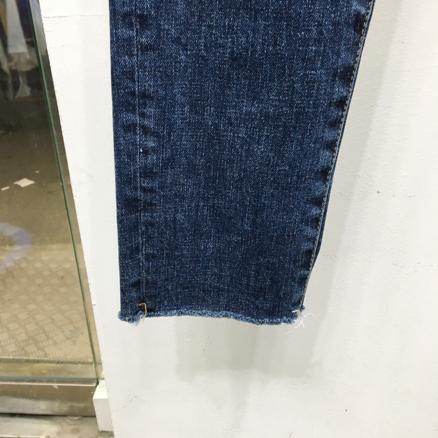 Korea Jeans Pants Span Damage Modem Crop Jeans Man