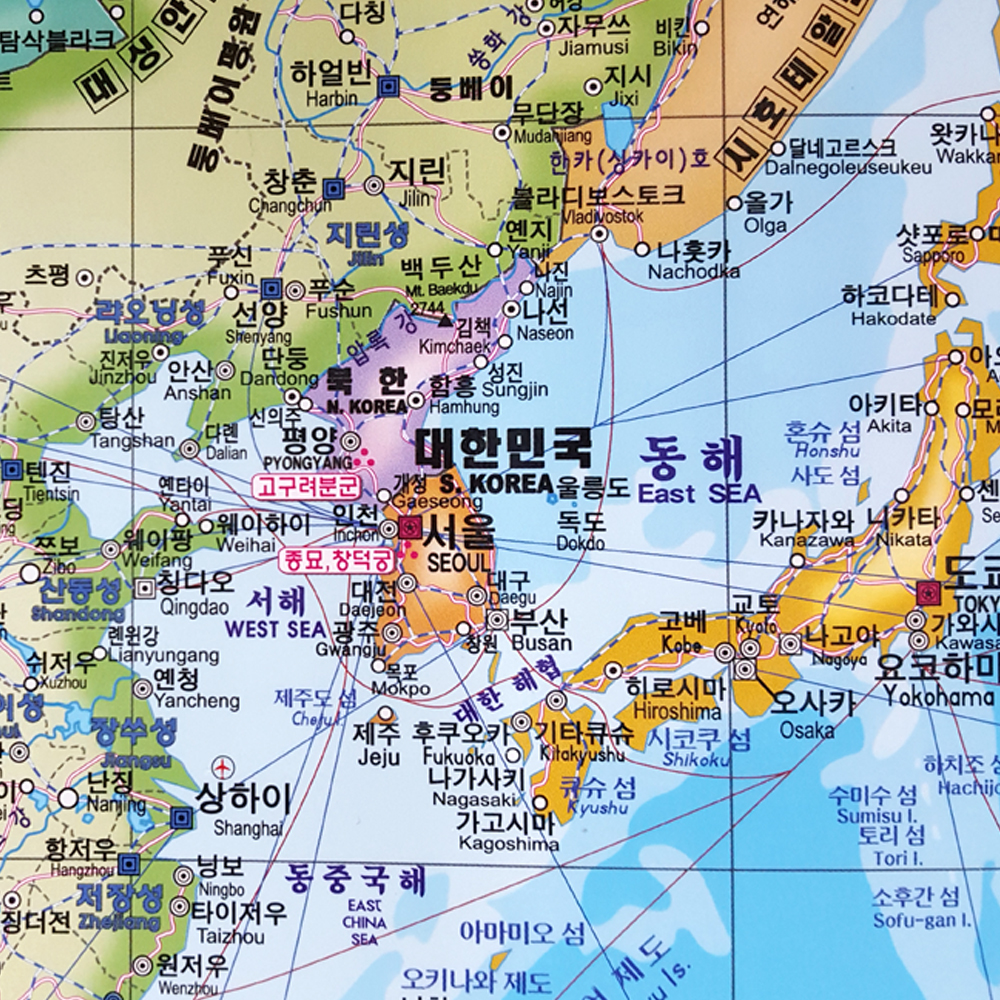 대형 세계지도 150X110CM - 여행 고화질 세계전도 보기 이미지 2