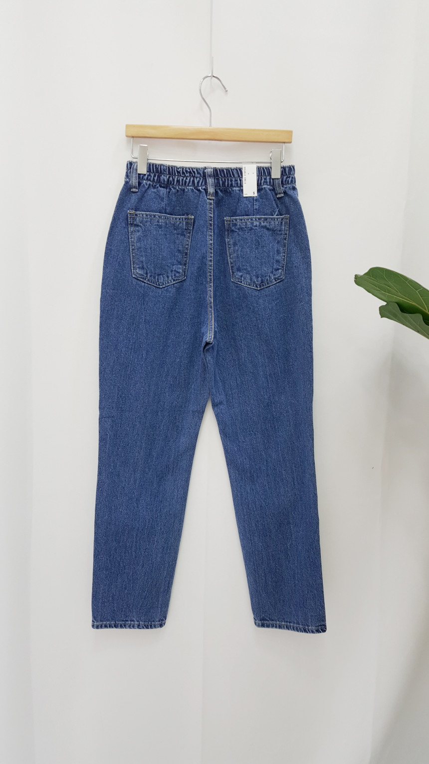 Korea Jeans Pants Rear Banding Exhaust Jeans Autum